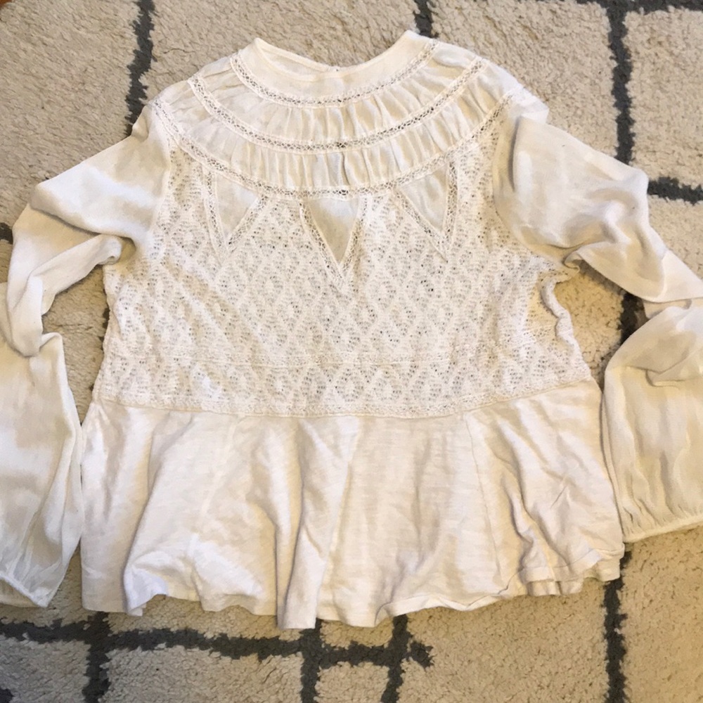Free people high neck blouse